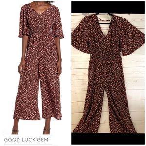 Good Luck Gem Smocked Wide Leg Jumpsuit